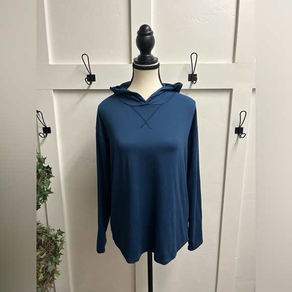 32 Degrees Tops - 32 DEGREE COOL Navy Blue Hoodie Workout Layers Women's Size Small